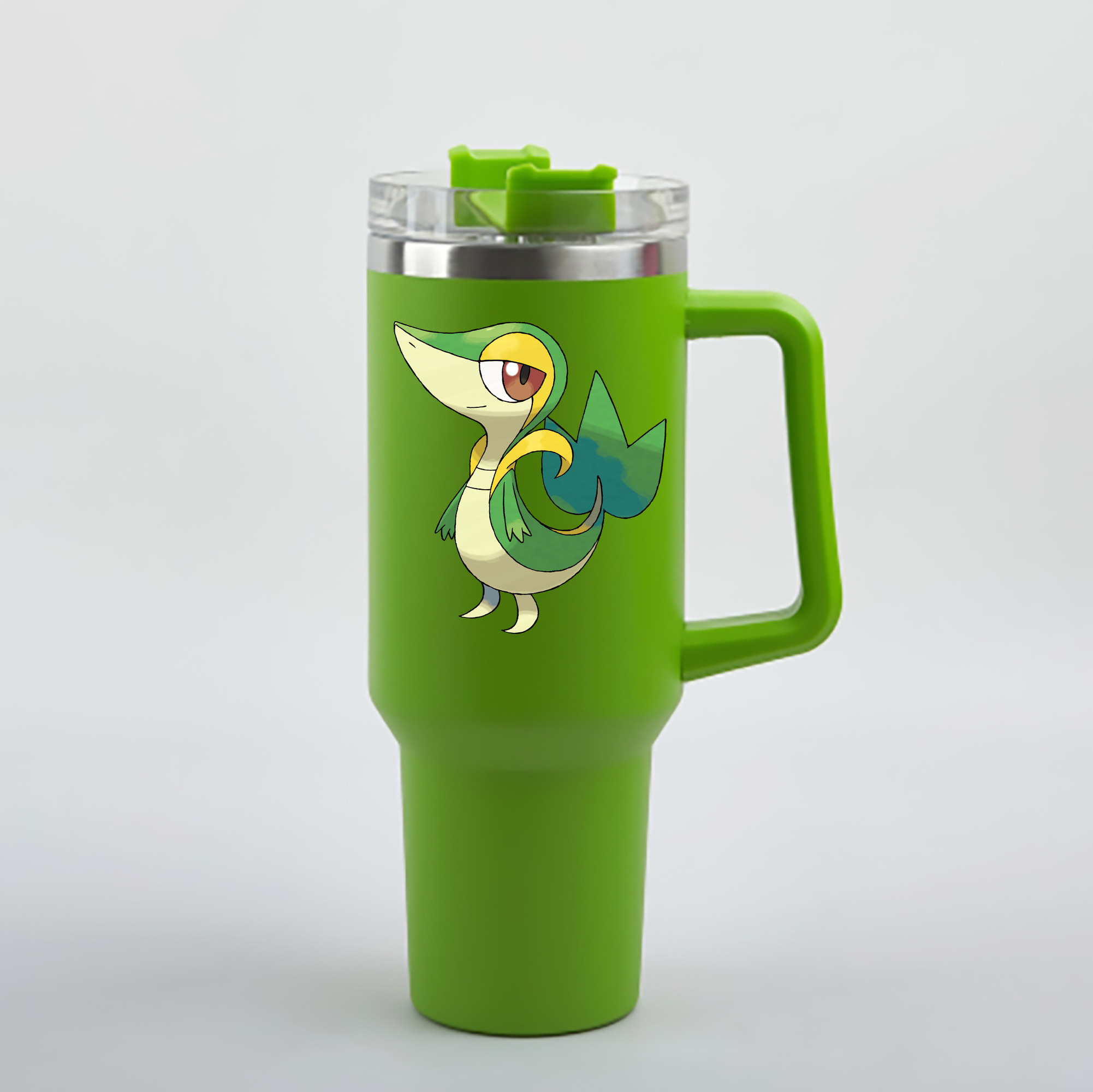 （画像用） ポケットモンスター Pokémon 1200mL車用タンブラー - クリスタルステッカー（プラスチックストロー付き）